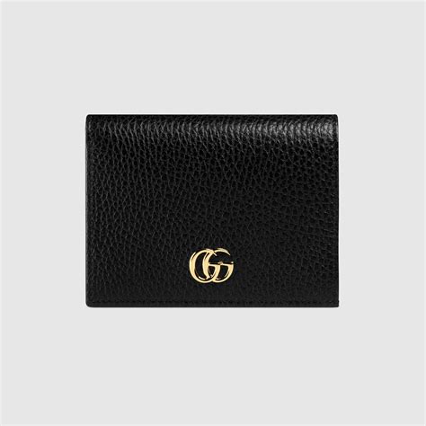 gucci leather card case wallet|Gucci wallet with coin pouch.